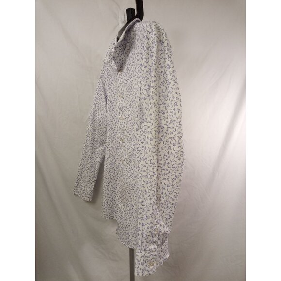 Apt. 9 Men's White/Purple Floral Print Size XL (34-35) - Picture 2 of 8